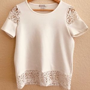 DESIGN History White Blouse W/ Intricate Details
